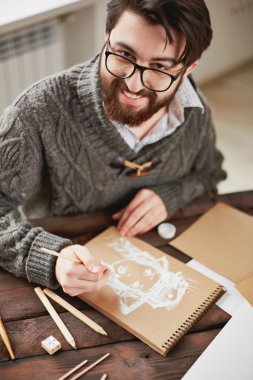 adam çizim resim