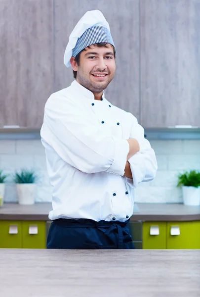 Smiling young chef Stock Photo