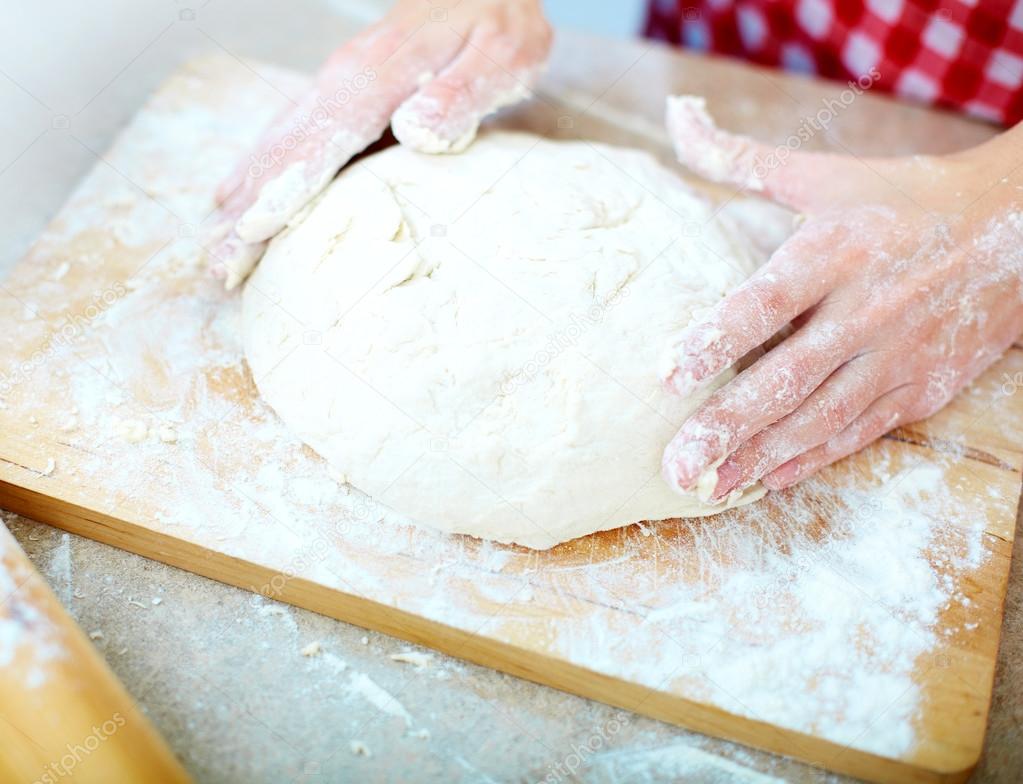 Kneading dough for pastry