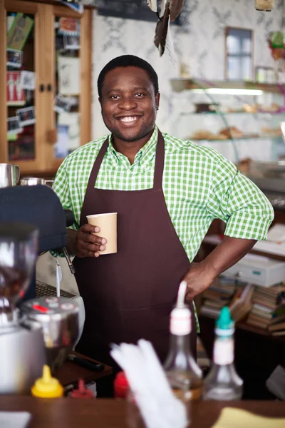 Café-Besitzerin — Stockfoto