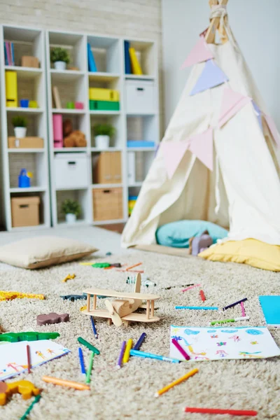 Sala giochi nella scuola materna — Foto Stock