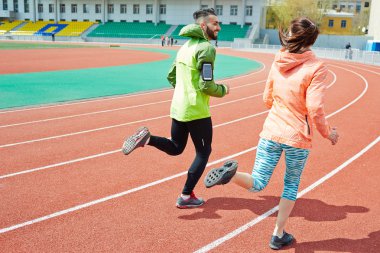 koşucular Stadı'nda eğitim