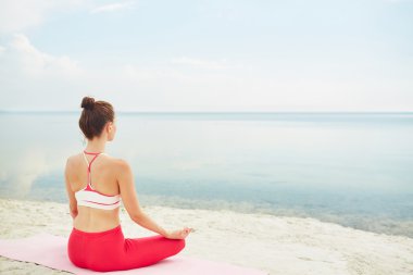 kadın meditasyon Lotus poz