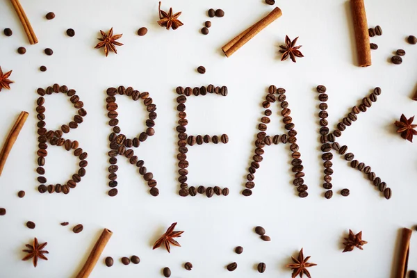 Palabra de descanso de café — Foto de Stock