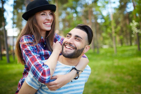 Romantic couple spending time — Stock Photo, Image