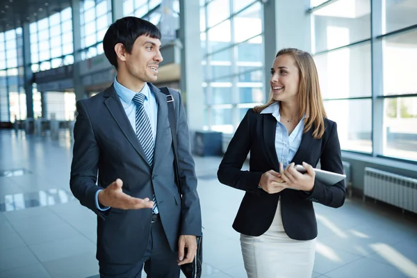 Colleagues discussing new project — Stock Photo, Image