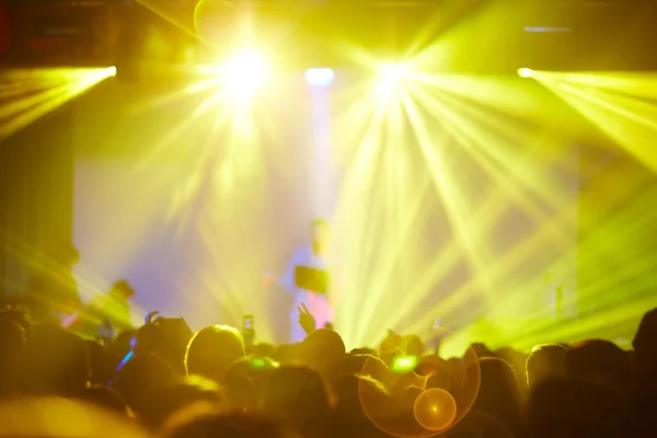 Crowd at musical concert — Stock Photo, Image
