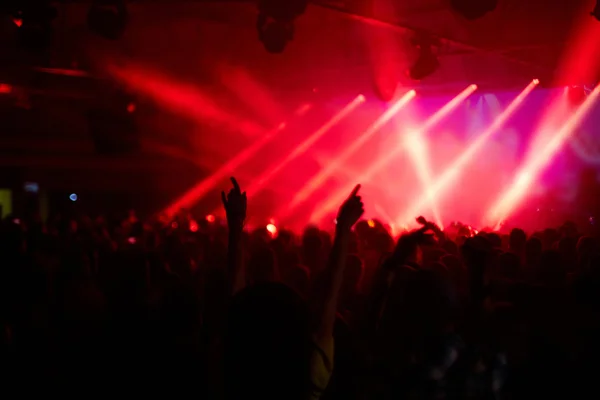 Large crowd of cheering excited fans Stock Image