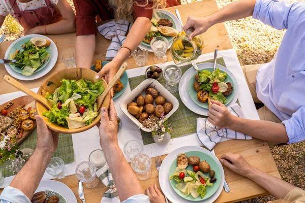 Vegane Dinner-Party — Stockfoto