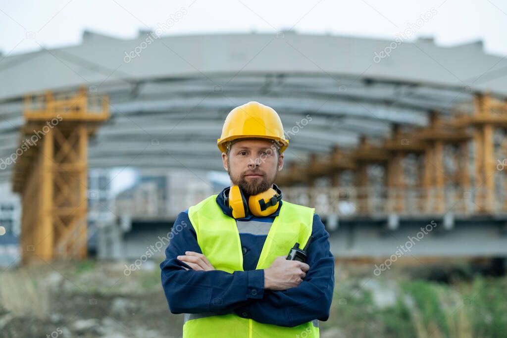 Foreman standing on construction site