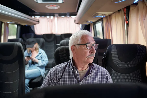 Looking Out Bus Window — Stock Photo, Image