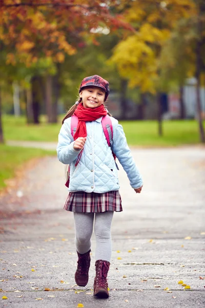 Cheerful schoolchild — Stock Photo, Image