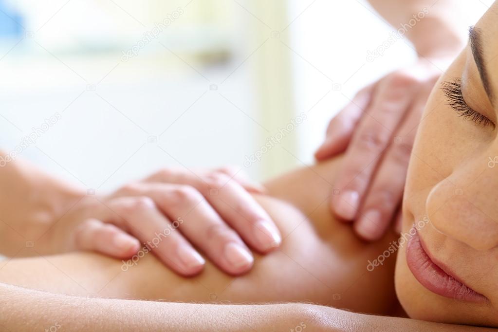 Female having massage
