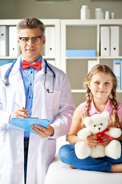 Clinician and patient — Stock Photo, Image