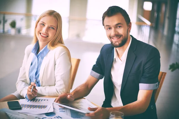 Gelukkig managers — Stockfoto