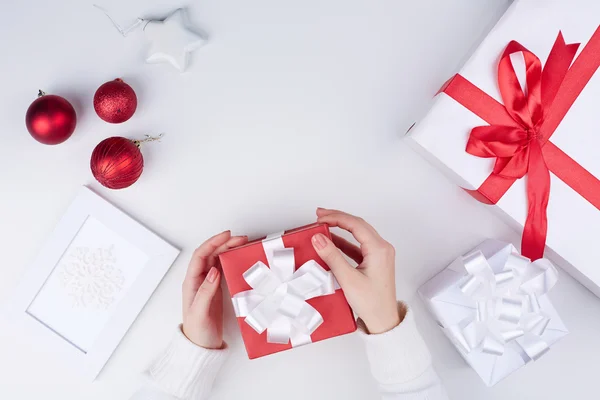 Cajas de regalo para Navidad — Foto de Stock