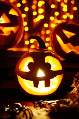Jack-o-lantern kabaklar