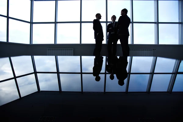 Three business partners in office — Stock Photo, Image