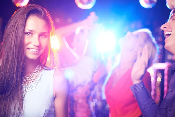 Attractive girl in nightclub — Stock Photo, Image