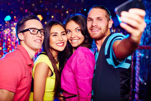 People taking selfie at party — Stock Photo, Image