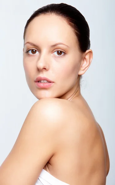 Mujer con maquillaje natural — Foto de Stock