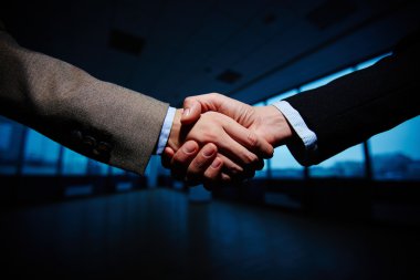 İş ortaklarının el sıkışması