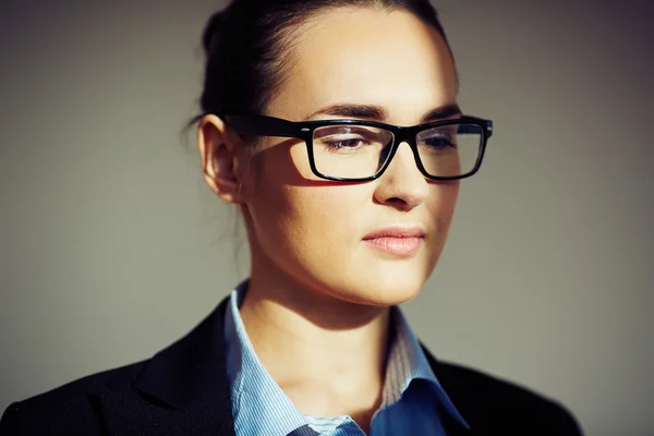 Businesswoman in eyeglasses — Stock Photo, Image