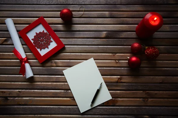 Lijst van de wens van Kerstmis — Stockfoto