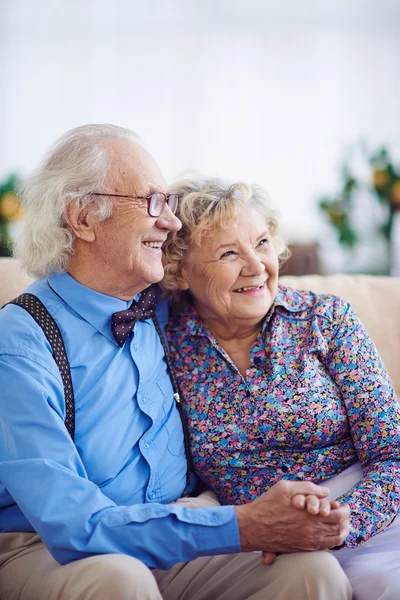 Senior couple in elegant clothes — Stock Photo, Image