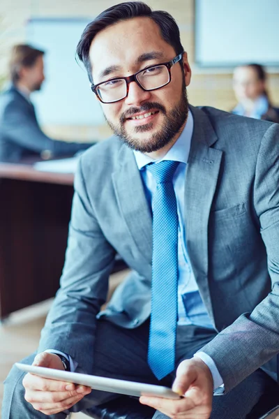 Businessman with charming smile — Stock Photo, Image
