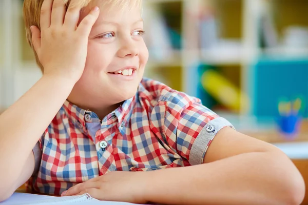 Cute elementary schoolboy — Stock Photo, Image