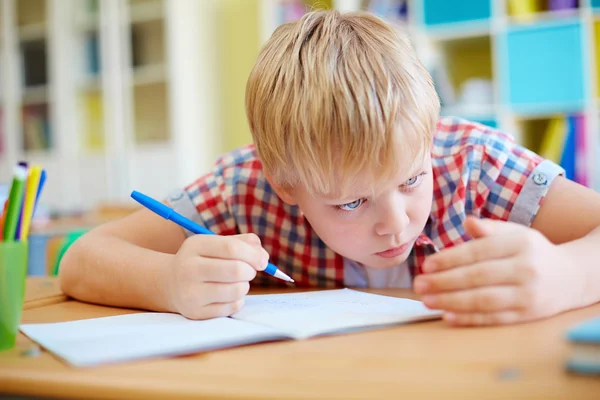 Learner cheating at lesson Stock Picture