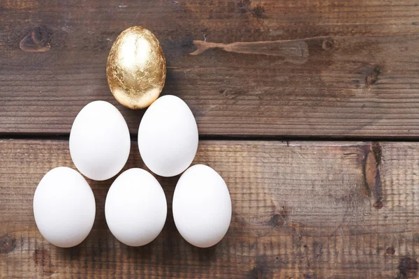 Pyramid made up of eggs — Stock Photo, Image