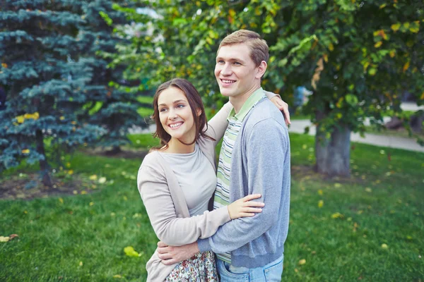 Portrait of couple in casualwear — Stock Photo, Image