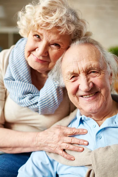 Portrait of sheerful seniors — Stock Photo, Image