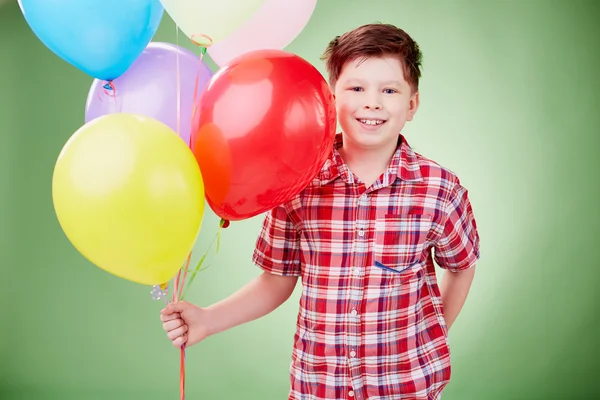 气球的小男孩 — 图库照片