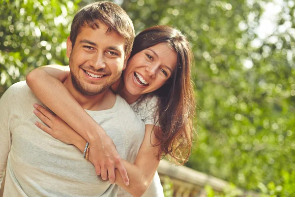 Portrait of Cheerful couple Stock Picture