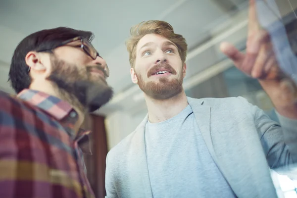 Young businessmen in office — Stock Photo, Image