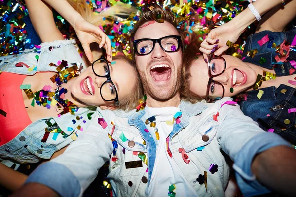 Selfie in nightclub — Stock Photo, Image