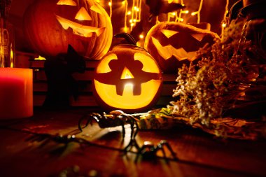 Halloween holiday symbols clipart