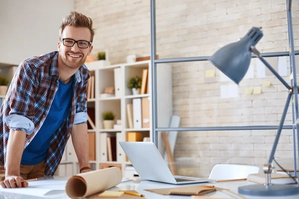 Happy young engineer — Stock Photo, Image