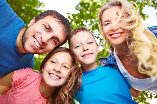 Happy faces of family Royalty Free Stock Images