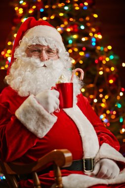 Noel Baba ile kahve fincan