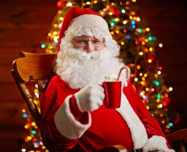 Noel Baba ile kahve fincan