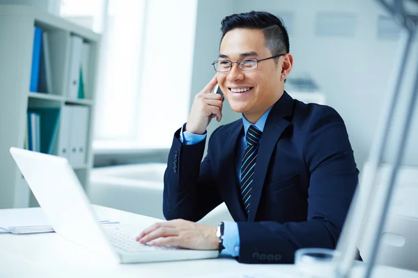 Asian handsome  businessman — Stock Photo, Image