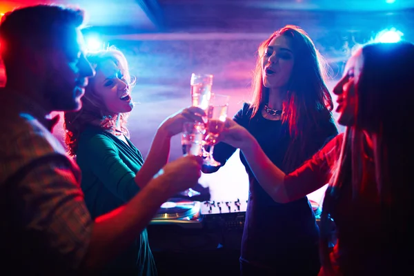 Friends toasting at party — Stock Photo, Image