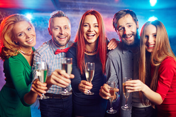 friends with flutes at part