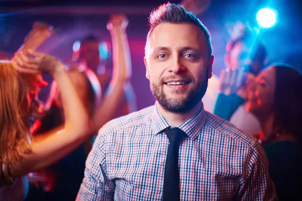 Hombre en fiesta disco — Foto de Stock