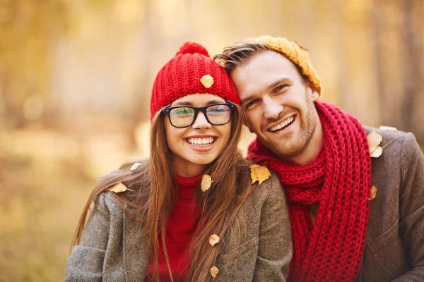 Stylish young couple in love — Stock Photo, Image