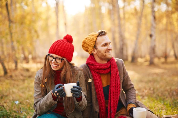 Stylish young couple in love — Stock Photo, Image